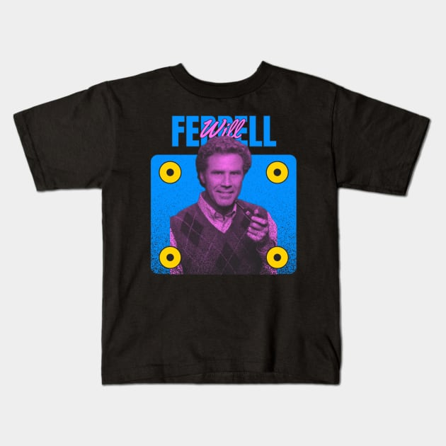 Will Ferrell Kids T-Shirt by LivingCapital 